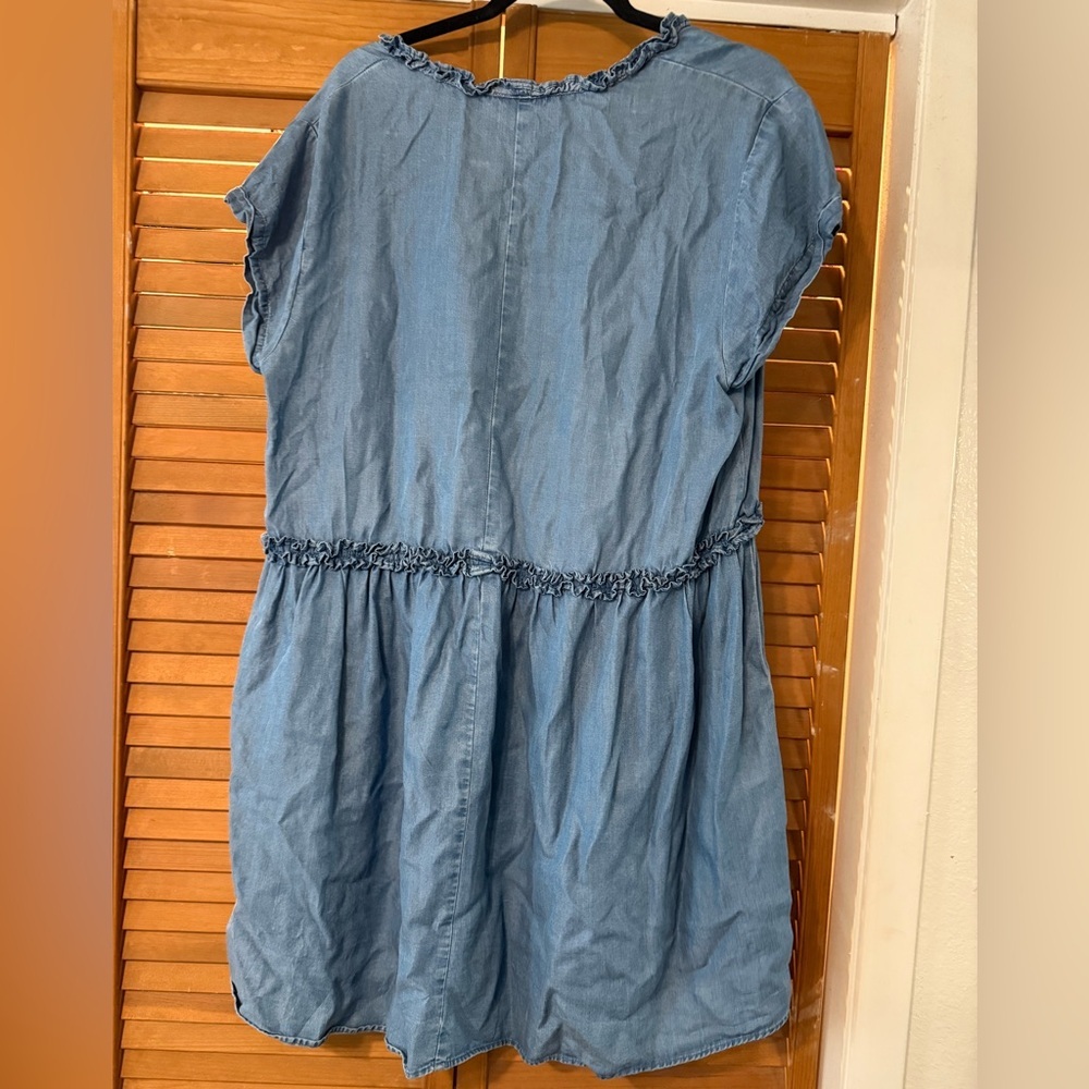 Blue Zara Denim Women's Dress - Picture 3 of 3